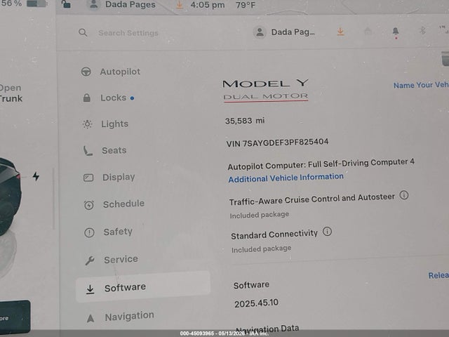 Продажа на аукционе авто 2023 Tesla Model Y Performance Dual Motor All-wheel Drive, vin: 7SAYGDEF3PF825404, номер лота: 45093965