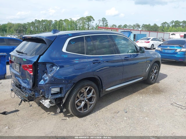 2021 Bmw X3 Sdrive30i მანქანა იყიდება აუქციონზე, vin: 5UXTY3C08M9G72152, აუქციონის ნომერი: 45093975