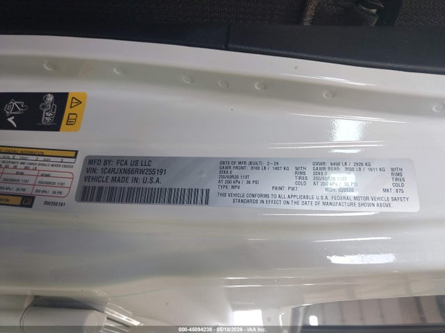 Aukcja sprzedaży 2024 Jeep Wrangler 4xe Sport S 4xe, vin: 1C4RJXN66RW255191, numer aukcji: 45094238