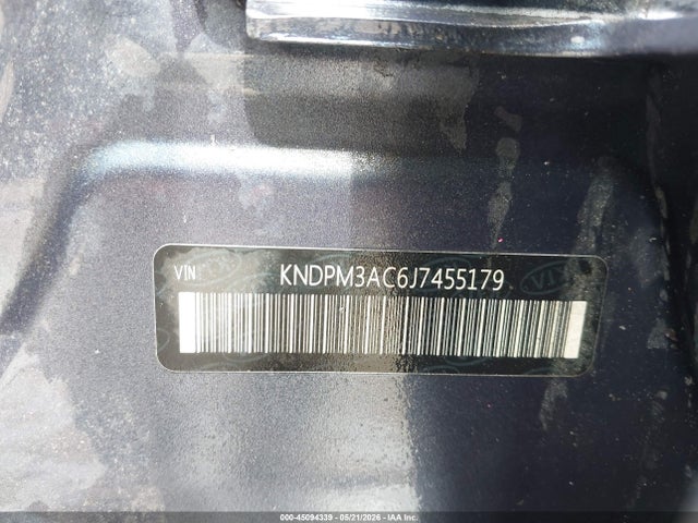 2018 Kia Sportage Lx მანქანა იყიდება აუქციონზე, vin: KNDPM3AC6J7455179, აუქციონის ნომერი: 45094339