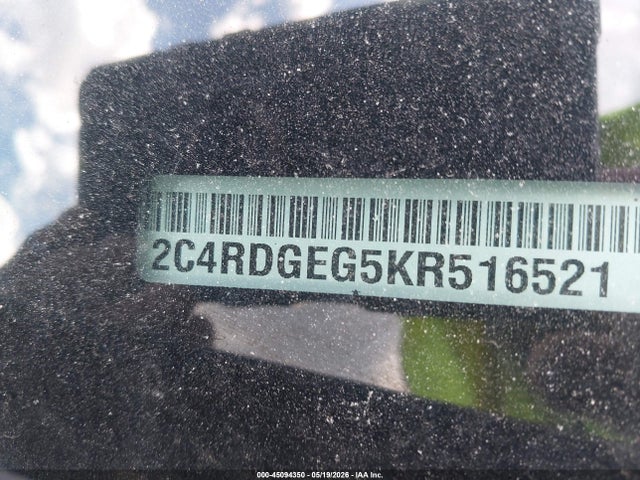 Aukcja sprzedaży 2019 Dodge Grand Caravan Gt, vin: 2C4RDGEG5KR516521, numer aukcji: 45094350