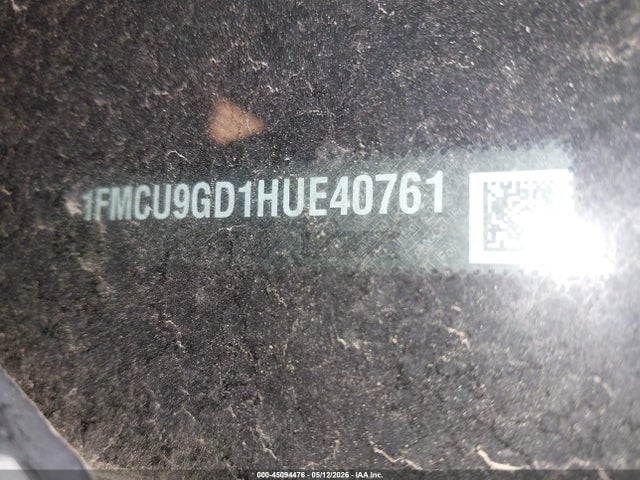 Продаж на аукціоні авто 2017 Ford Escape Se, vin: 1FMCU9GD1HUE40761, номер лоту: 45094476