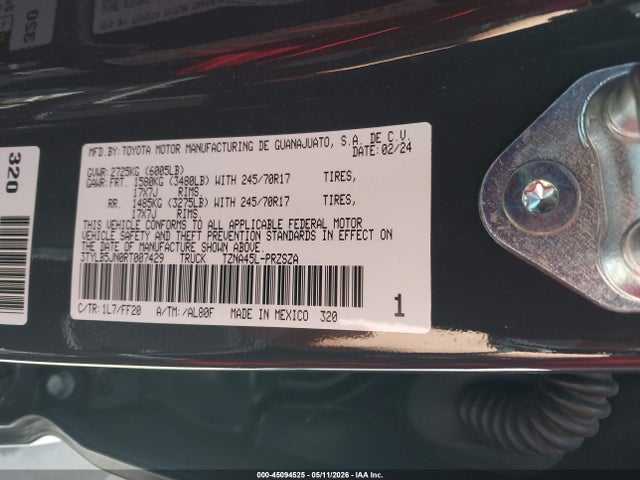 3TYLB5JN0RT007429 Toyota Tacoma Sr5