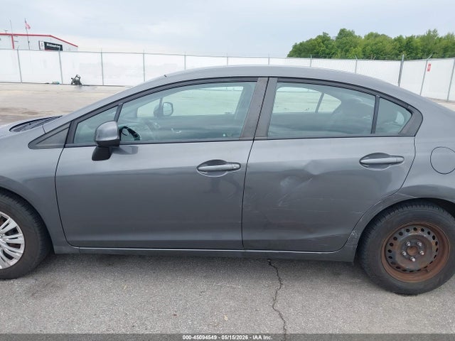 2013 Honda Civic Lx მანქანა იყიდება აუქციონზე, vin: 2HGFB2F57DH523263, აუქციონის ნომერი: 45094549