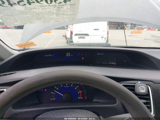 2013 Honda Civic Lx მანქანა იყიდება აუქციონზე, vin: 2HGFB2F57DH523263, აუქციონის ნომერი: 45094549