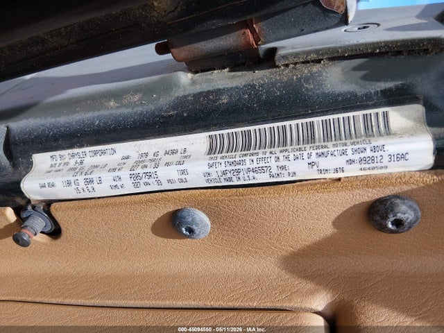 45094550 :رقم المزاد ، 1J4FY29P1VP465572 vin ، 1997 Jeep Wrangler Se مزاد بيع