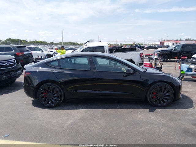 2023 Tesla Model 3 Performance Dual Motor All-wheel Drive მანქანა იყიდება აუქციონზე, vin: 5YJ3E1EC3PF621008, აუქციონის ნომერი: 45094675