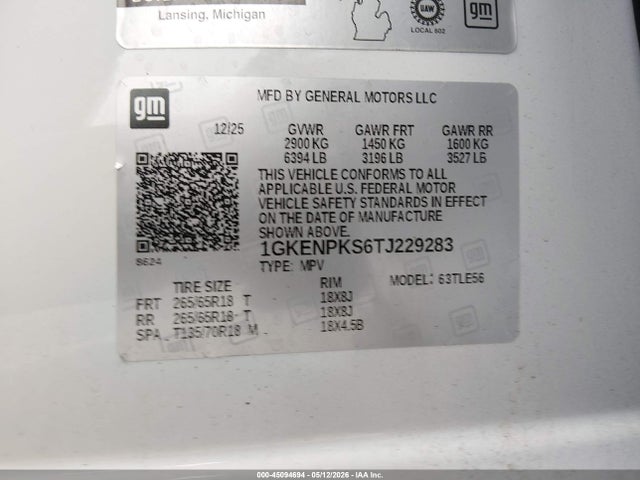 GMC Acadia At4 Awd 2026 1GKENPKS6TJ229283 Image 9