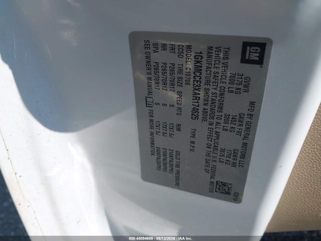 Продажа на аукционе авто 2010 Gmc Yukon Slt, vin: 1GKMCCE3XAR174625, номер лота: 45094699
