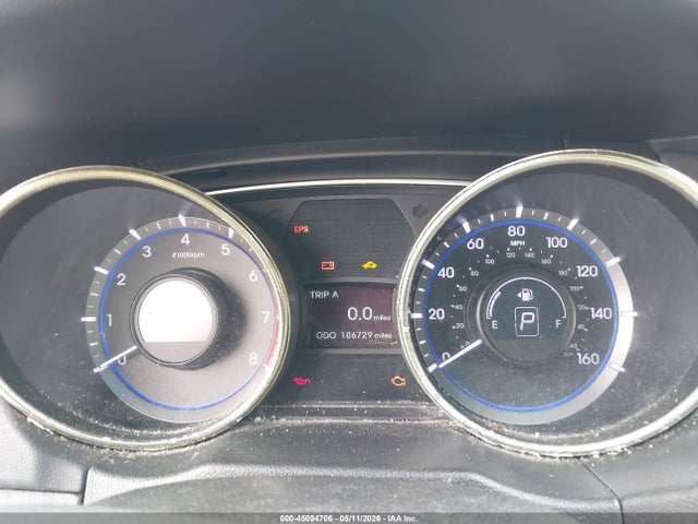 2012 Hyundai Sonata Se 2.0t მანქანა იყიდება აუქციონზე, vin: 5NPEC4AB9CH421386, აუქციონის ნომერი: 45094706