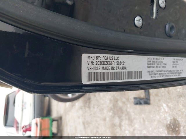 45094786 :رقم المزاد ، 2C3CDZKG6PH563421 vin ، 2023 Dodge Challenger Gt Awd مزاد بيع