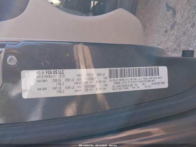 Продаж на аукціоні авто 2016 Chrysler Town & Country Touring, vin: 2C4RC1BG4GR141636, номер лоту: 45094794