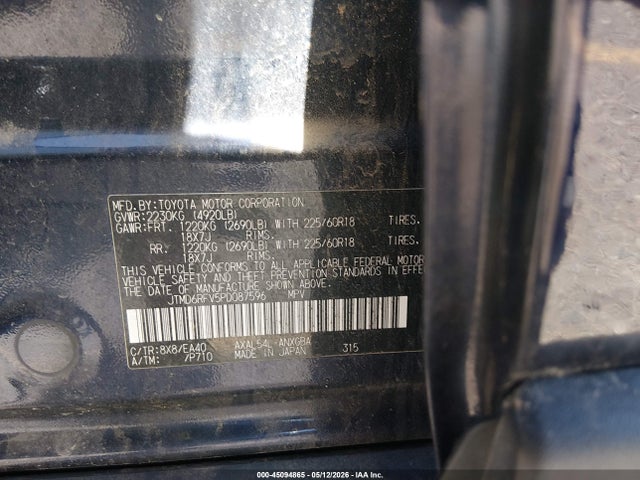 Aukcja sprzedaży 2023 Toyota Rav4 Hybrid Limited, vin: JTMD6RFV5PD087596, numer aukcji: 45094865
