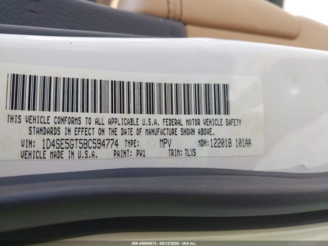 Продажа на аукционе авто 2011 Dodge Durango Citadel, vin: 1D4SE5GT5BC594774, номер лота: 45094873