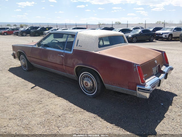 1985 Cadillac Eldorado მანქანა იყიდება აუქციონზე, vin: 1G6EL5788FE652272, აუქციონის ნომერი: 45095318