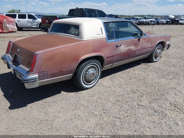 1985 Cadillac Eldorado მანქანა იყიდება აუქციონზე, vin: 1G6EL5788FE652272, აუქციონის ნომერი: 45095318