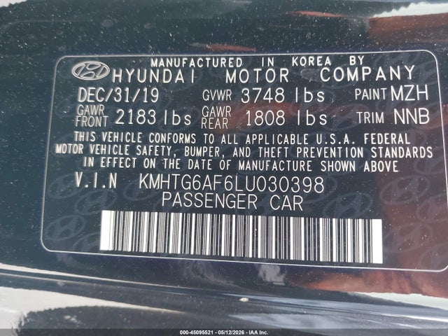 Hyundai Veloster 2.0 Premium 2020 KMHTG6AF6LU030398 Image 9