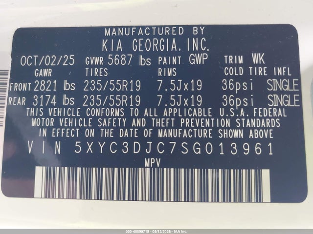 KIA Ev6 Wind Awd 2025 5XYC3DJC7SG013961 Image 9