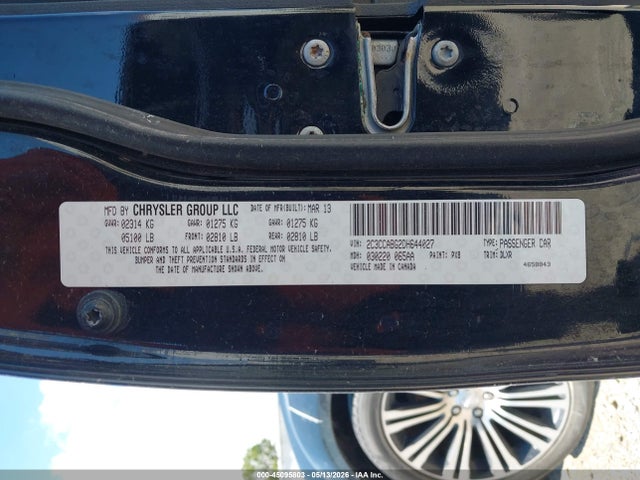 Продажа на аукционе авто 2013 Chrysler 300 300s, vin: 2C3CCABG2DH644027, номер лота: 45095803