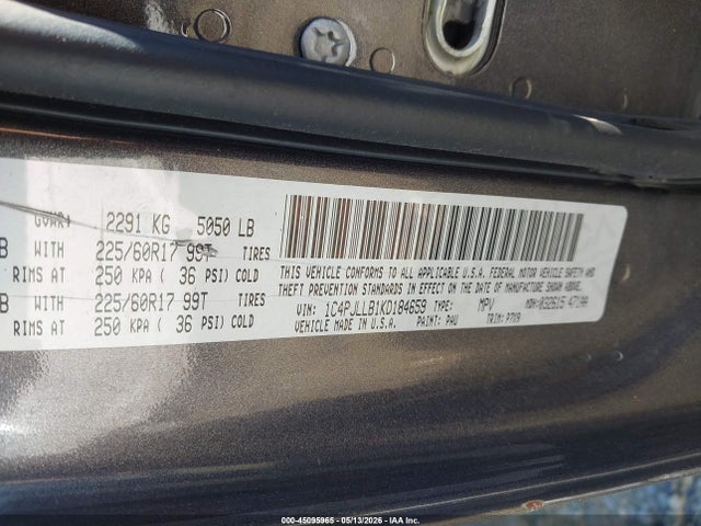 Продажа на аукционе авто 2019 Jeep Cherokee Latitude Plus Fwd, vin: 1C4PJLLB1KD184659, номер лота: 45095965