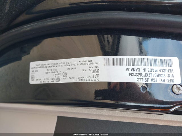 Продажа на аукционе авто 2023 Chrysler Pacifica Hybrid Touring L, vin: 2C4RC1L7XPR622134, номер лота: 45095996