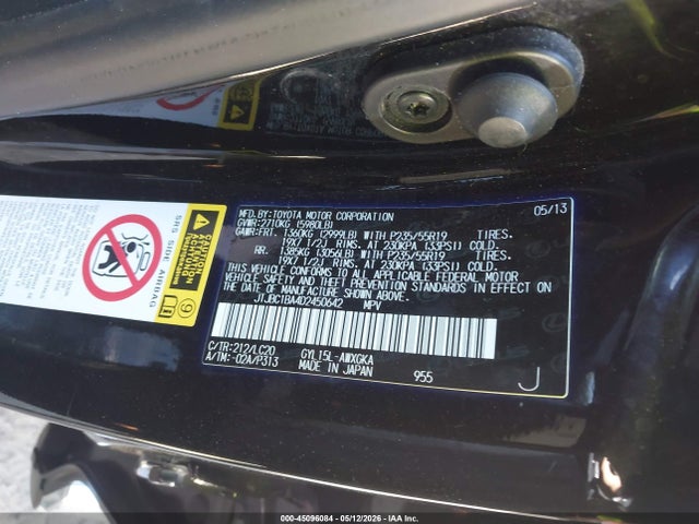 Aukcja sprzedaży 2013 Lexus Rx 450h, vin: JTJBC1BA4D2450642, numer aukcji: 45096084