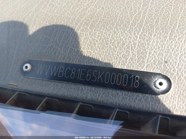 Aukcja sprzedaży 1995 Volkswagen Cabrio, vin: WVWBC81E6SK000018, numer aukcji: 45096114
