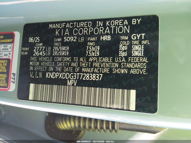 45096337 :رقم المزاد ، KNDPXDDG3T7283837 vin ، 2026 Kia Sportage Hybrid Sx-prestige مزاد بيع