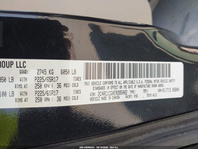 Aukcja sprzedaży 2014 Chrysler Town & Country Touring-l, vin: 2C4RC1CG0ER285082, numer aukcji: 45096382