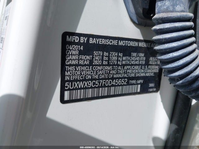 Aukcja sprzedaży 2015 Bmw X3 Xdrive28i, vin: 5UXWX9C57F0D45652, numer aukcji: 45096393
