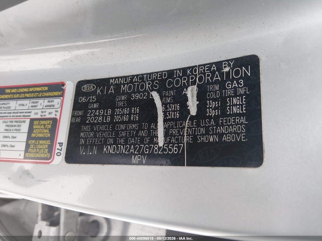 Продаж на аукціоні авто 2016 Kia Soul, vin: KNDJN2A27G7825567, номер лоту: 45096518