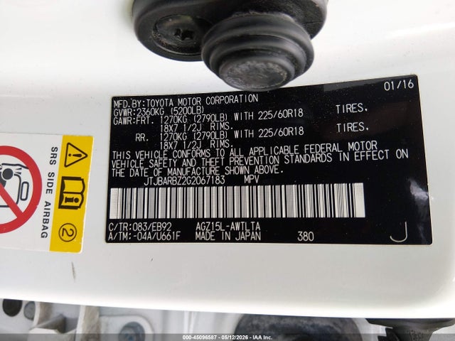 Продаж на аукціоні авто 2016 Lexus Nx 200t F Sport, vin: JTJBARBZ2G2067183, номер лоту: 45096587