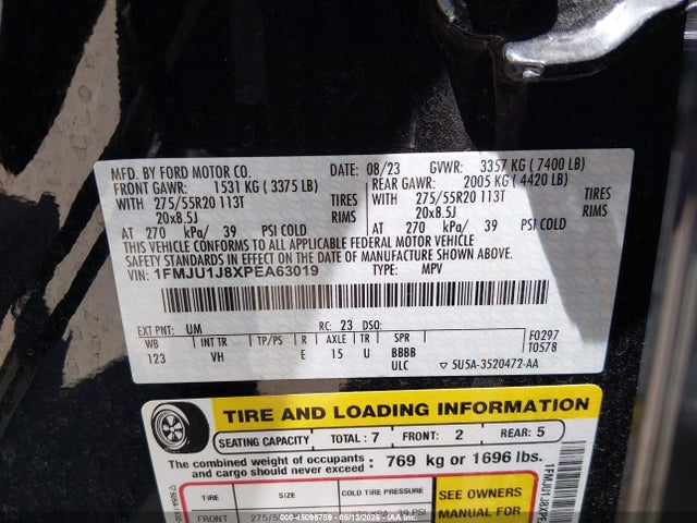Ford Expedition Xlt 2023 1FMJU1J8XPEA63019 Image 9
