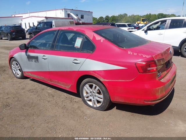 2015 Volkswagen Jetta 2.0l S მანქანა იყიდება აუქციონზე, vin: 3VW2K7AJ4FM355081, აუქციონის ნომერი: 45096866