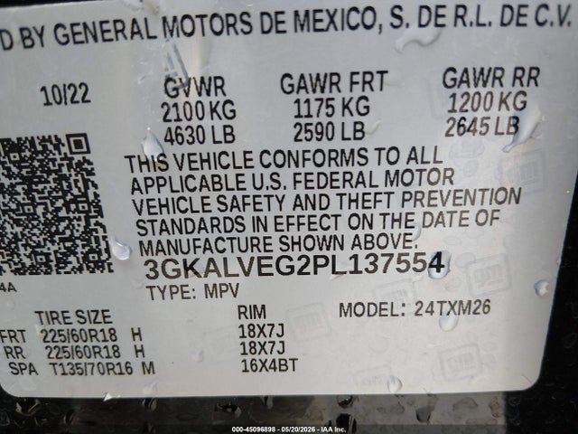 GMC Terrain Awd Slt 2023 3GKALVEG2PL137554 Image 9