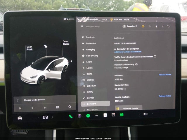 Продаж на аукціоні авто 2018 Tesla Model 3 Long Range/mid Range, vin: 5YJ3E1EA3JF161855, номер лоту: 45096928