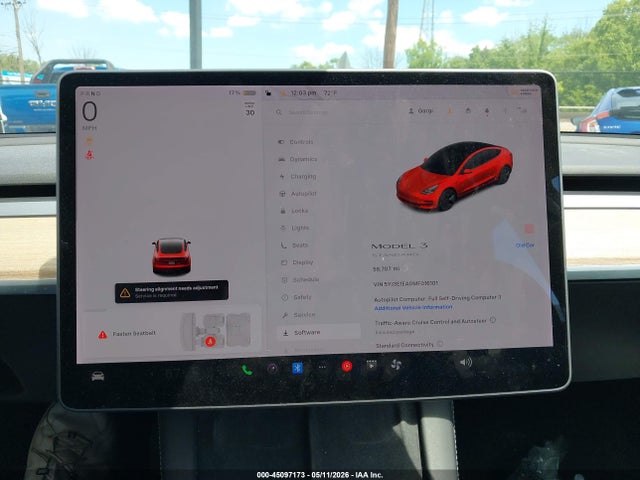 45097173 :رقم المزاد ، 5YJ3E1EA0MF016101 vin ، 2021 Tesla Model 3 Standard Range Plus Rear-wheel Drive مزاد بيع