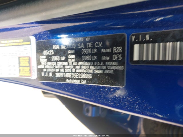 Продаж на аукціоні авто 2025 Kia K4 Lxs, vin: 3KPFT4DE5SE158066, номер лоту: 45097184