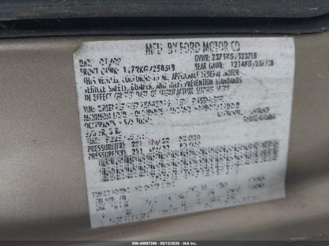 2002 Mercury Grand Marquis Gs მანქანა იყიდება აუქციონზე, vin: 2MEFM74W72X642319, აუქციონის ნომერი: 45097396