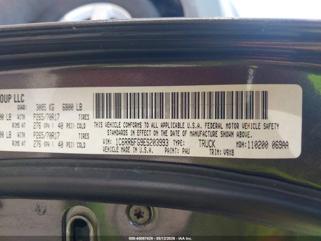 Aukcja sprzedaży 2014 Ram 1500 Tradesman, vin: 1C6RR6FG9ES203993, numer aukcji: 45097420