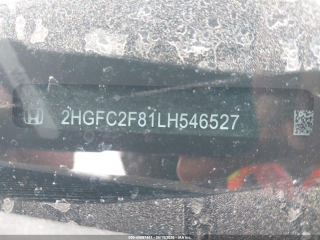 Auction sale of the 2020 Honda Civic Sport, vin: 2HGFC2F81LH546527, lot number: 45097451