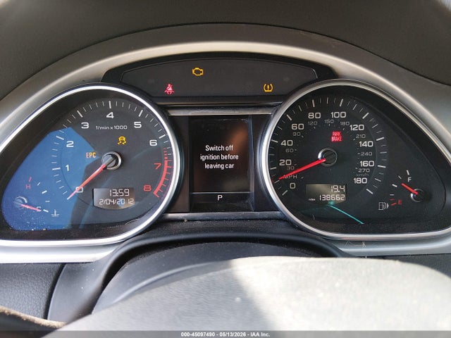 Продаж на аукціоні авто 2013 Audi Q7 3.0t Premium, vin: WA1LGAFE5DD009822, номер лоту: 45097490