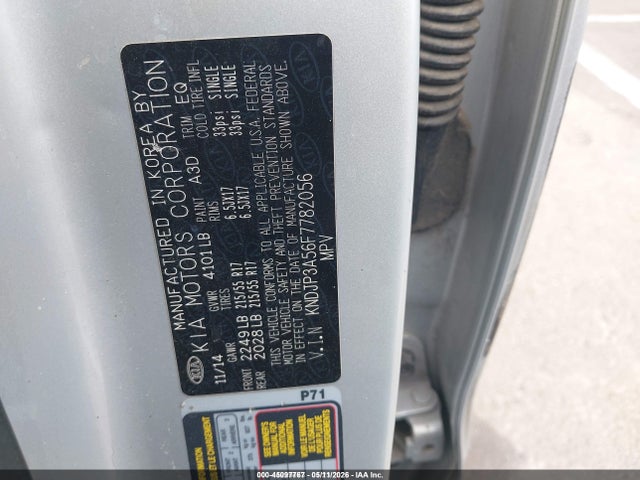 KNDJP3A56F7782056 KIA SOUL +