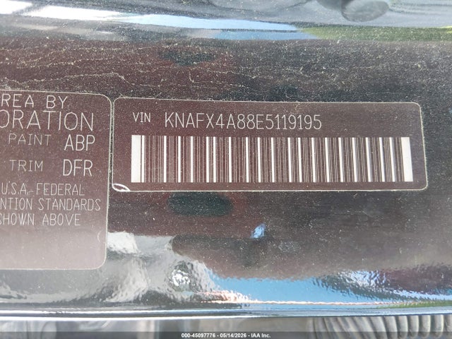 KNAFX4A88E5119195 KIA FORTE EX