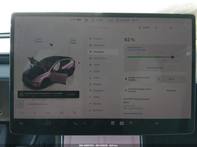 45097933 :رقم المزاد ، 7SAYGDED5TA442845 vin ، 2026 Tesla Model Y Premium Rear-wheel Drive/rear-wheel Drive مزاد بيع