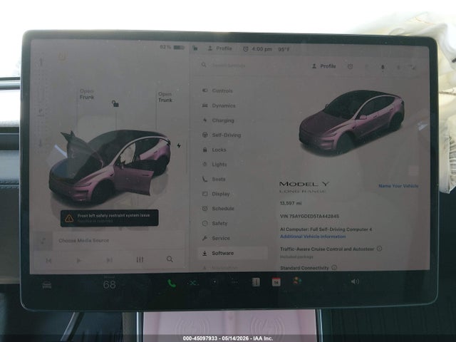 45097933 :رقم المزاد ، 7SAYGDED5TA442845 vin ، 2026 Tesla Model Y Premium Rear-wheel Drive/rear-wheel Drive مزاد بيع