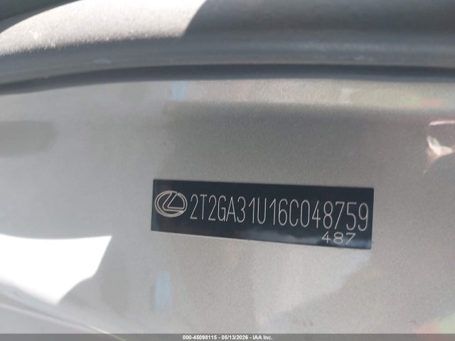 2006 Lexus Rx 330 მანქანა იყიდება აუქციონზე, vin: 2T2GA31U16C048759, აუქციონის ნომერი: 45098115