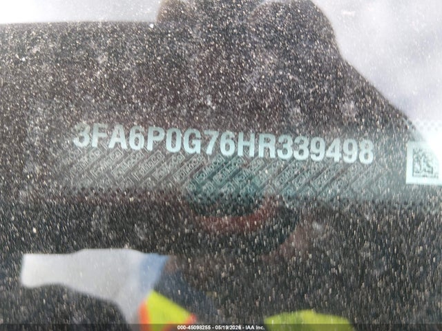 45098255 :رقم المزاد ، 3FA6P0G76HR339498 vin ، 2017 Ford Fusion S مزاد بيع