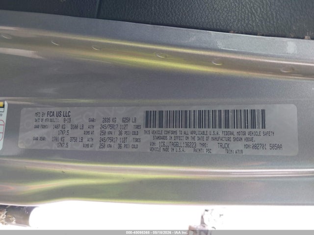 1C6JJTAG6LL136223 Jeep Gladiator Sport S 4x4