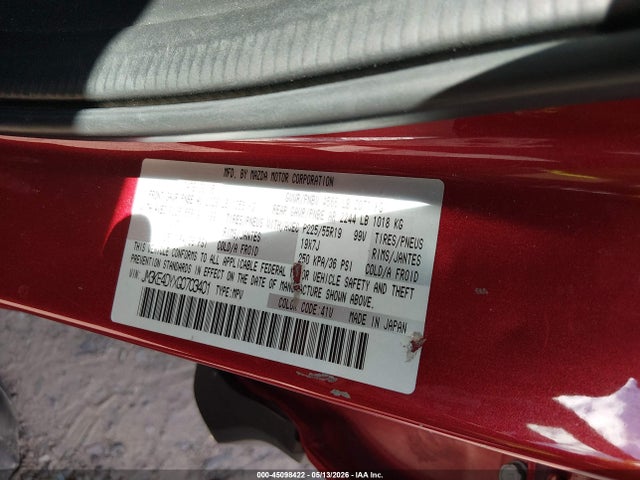 Продажа на аукционе авто 2016 Mazda Cx-5 Grand Touring, vin: JM3KE4DYXG0703401, номер лота: 45098422